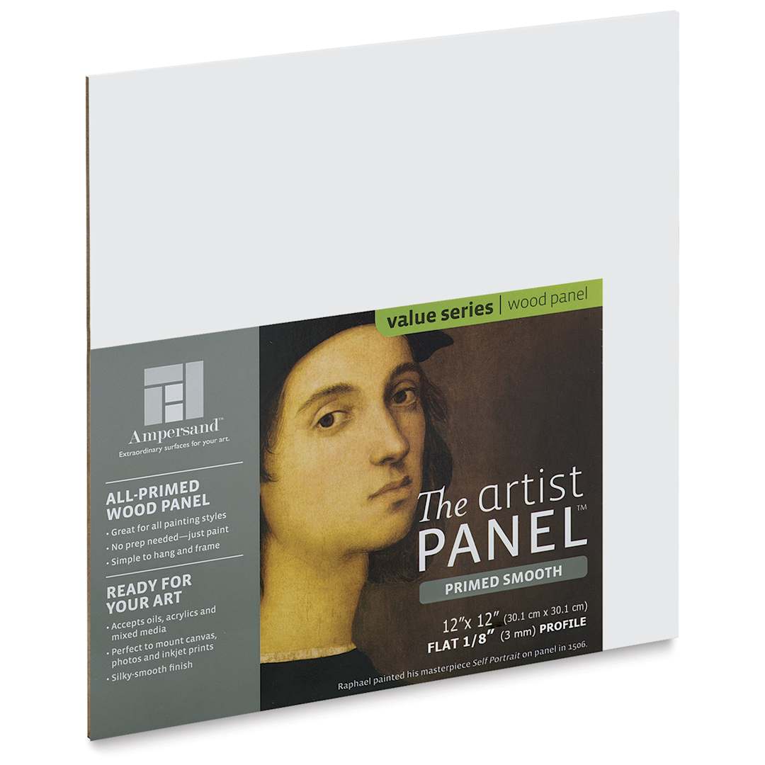 Open in modal - Ampersand Value Series Artist Panel - Smooth, 12" x 12", 1/8" Profile