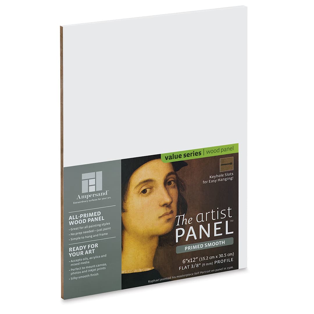 Open in modal - Ampersand Value Series Artist Panel - Smooth, 6" x 12", 3/8" Profile