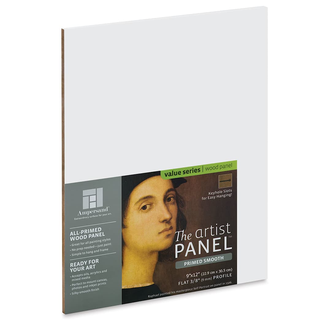 Open in modal - Ampersand Value Series Artist Panel - Smooth, 9" x 12", 3/8" Profile