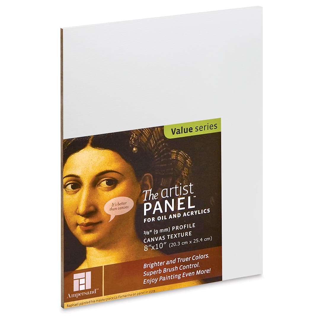 Open in modal - Ampersand Value Series Artist Panel - Textured, 8" x 10", 3/8" Profile