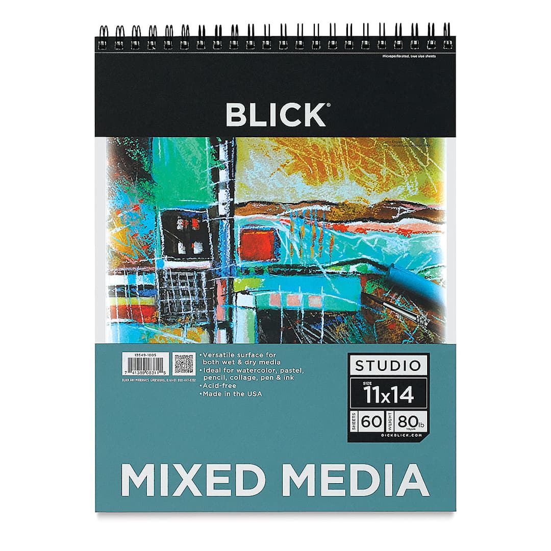 Open in modal - Blick Studio Mixed Media Pad - 11" x 14", 60 Sheets