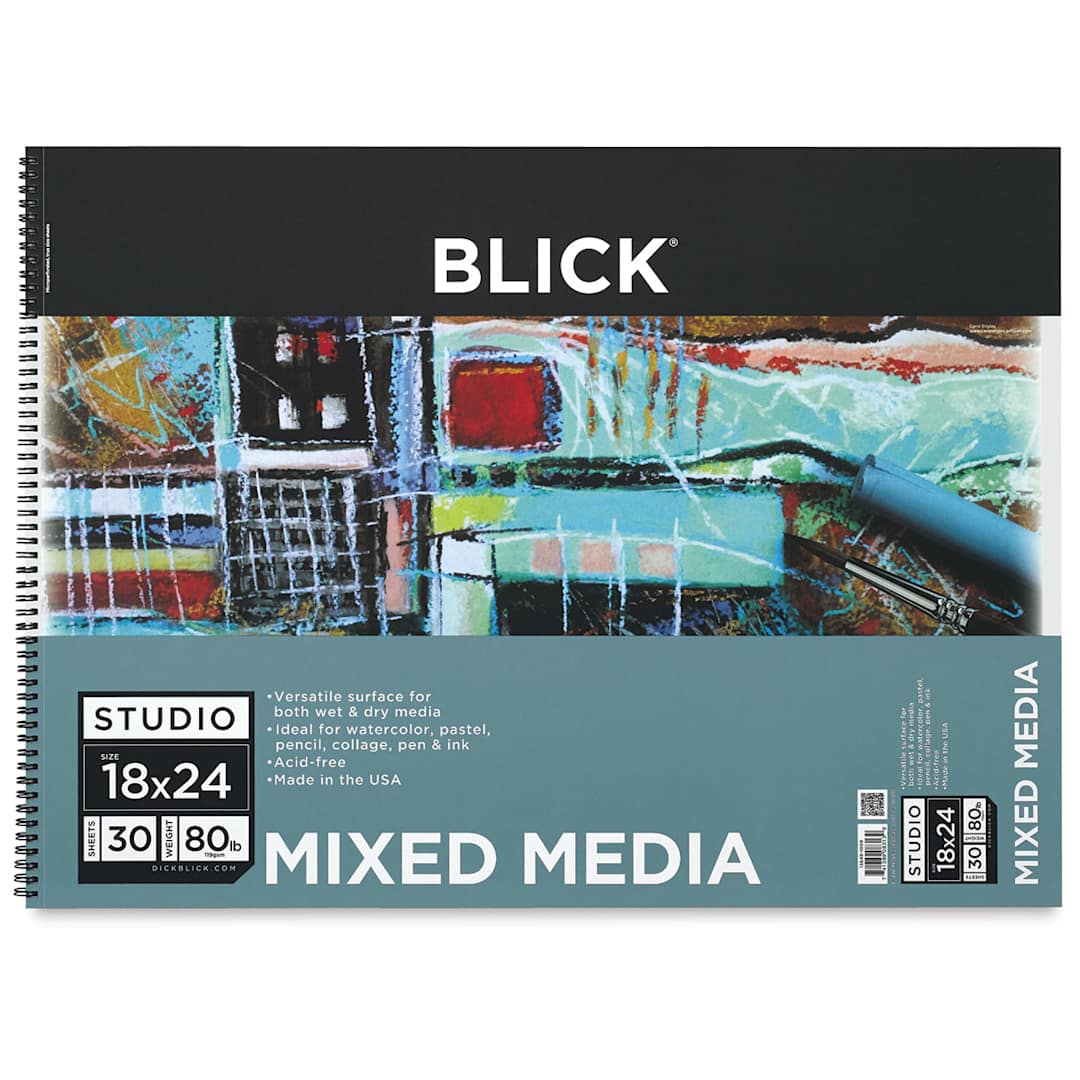 Open in modal - Blick Studio Mixed Media Pad - 18" x 24", 30 Sheets