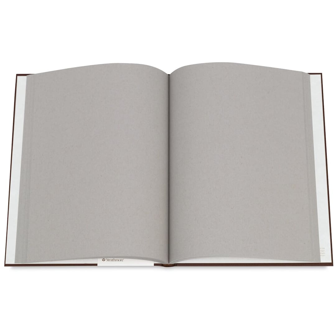 Open in modal - Strathmore 400 Series Toned Sketch Journal - 8-1/2" x 5-1/2", 128 pages, Cool Gray, Hardbound