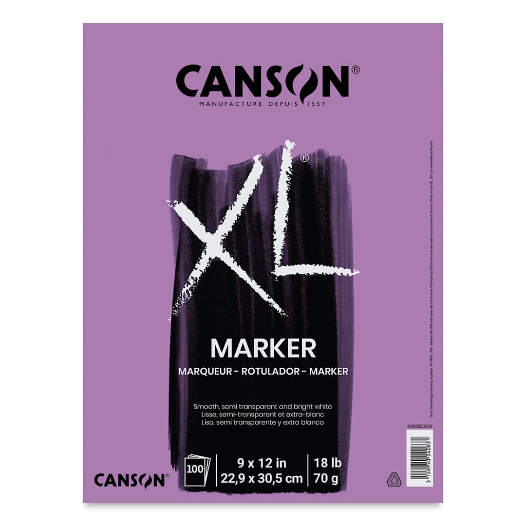 Open in modal - Canson XL Marker Pads - Front Cover of 100 sheet pad 