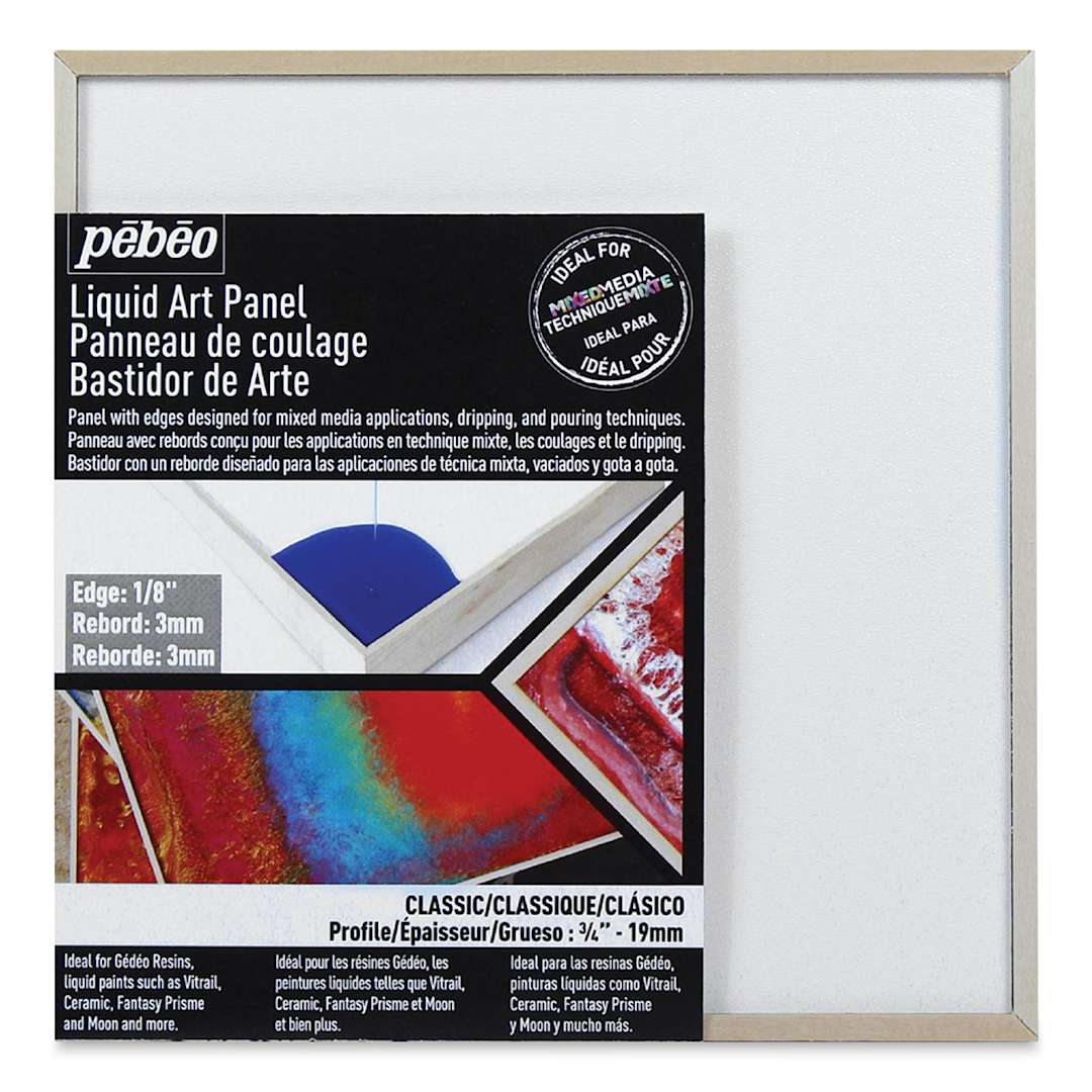 Open in modal - Pebeo Liquid Art Panel - 6" x 6", 3/4" Profile