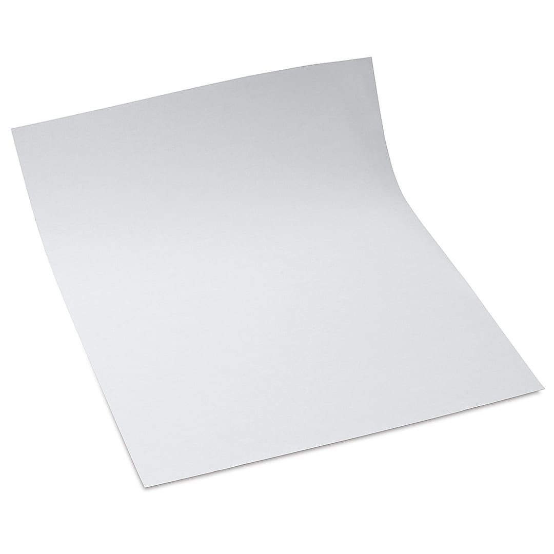 Open in modal - Crescent Recycled Mounting Board​ - Angled view of sheet with one end rolled slightly