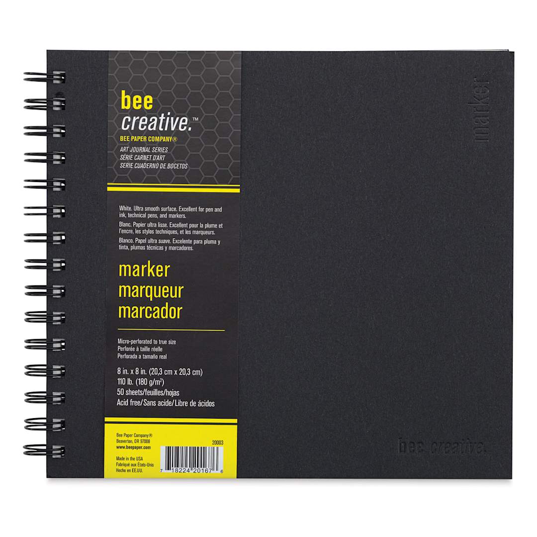 Open in modal - Bee Creative Marker Book - 8" x 8", 50 Sheets, 110 lb