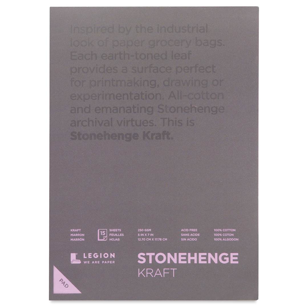 Open in modal - Stonehenge Kraft Drawing Paper Pad - 5" x 7", front cover