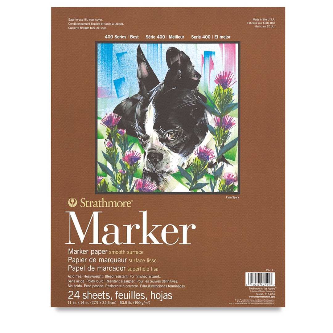 Open in modal - Strathmore 400 Series Marker Pad - 11" x 14", 24 sheets