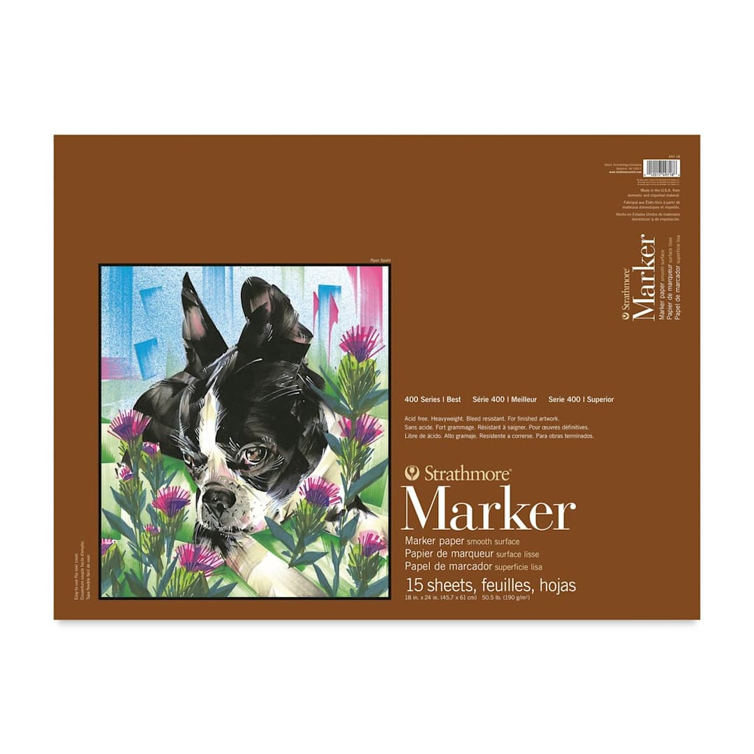 Open in modal - Strathmore 400 Series Marker Pad - 18" x 24", 15 Sheets