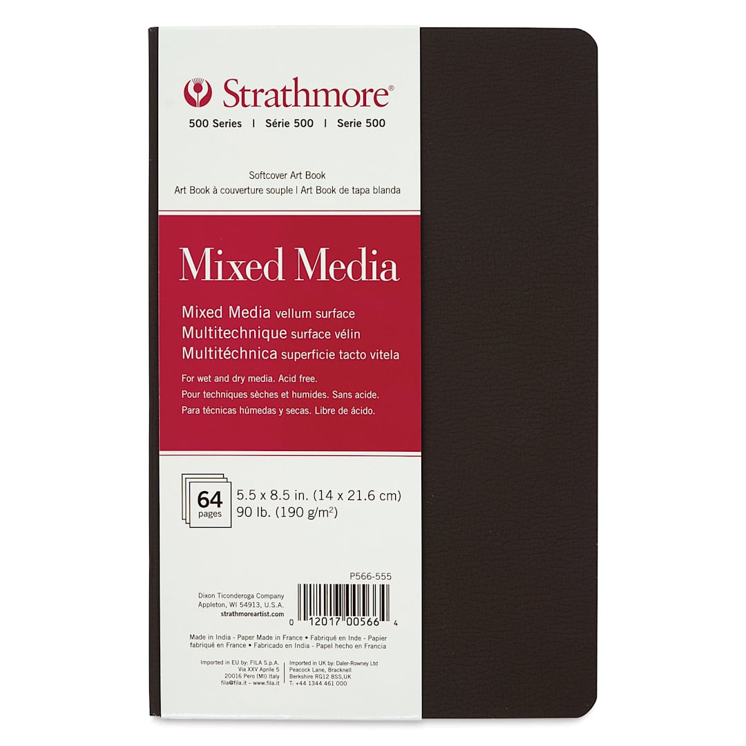 Open in modal - Strathmore 500 Series Mixed Media Softcover Art Book - 5-1/2" x 8-1/2"