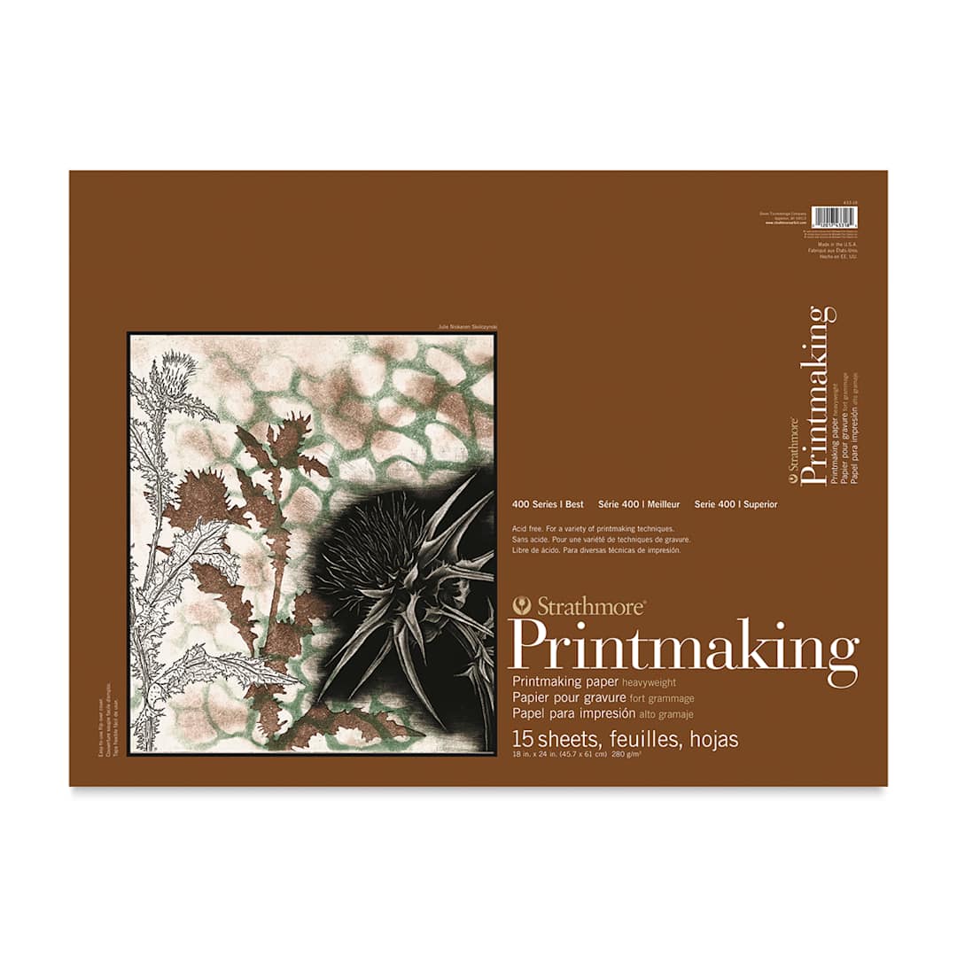 Open in modal - Strathmore 400 Series Printmaking Paper - 18" x 24", 15 Sheets