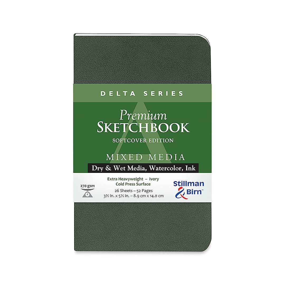 Open in modal - Stillman & Birn Sketchbook - Delta Series, Softcover, 5-1/2" x 3-1/2", Portrait