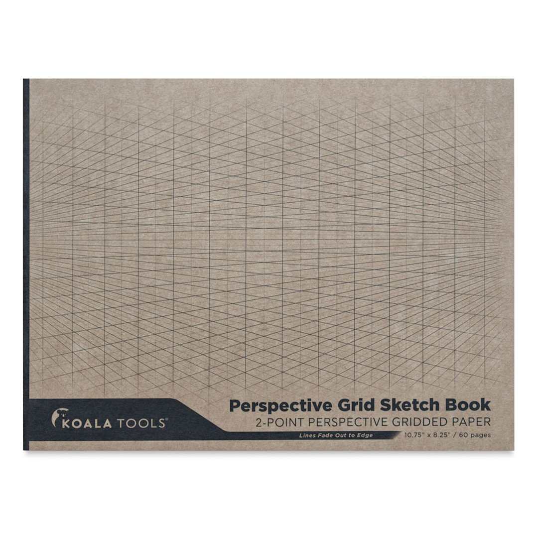 Open in modal - Koala Sketchbook - Front cover of 2-Point Perspective Sketchbook