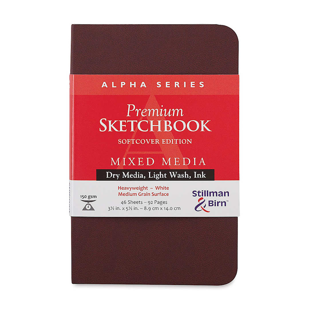Open in modal - Stillman & Birn Alpha Series Softcover Sketchbook - Front cover of small Portrait Sketchbook 