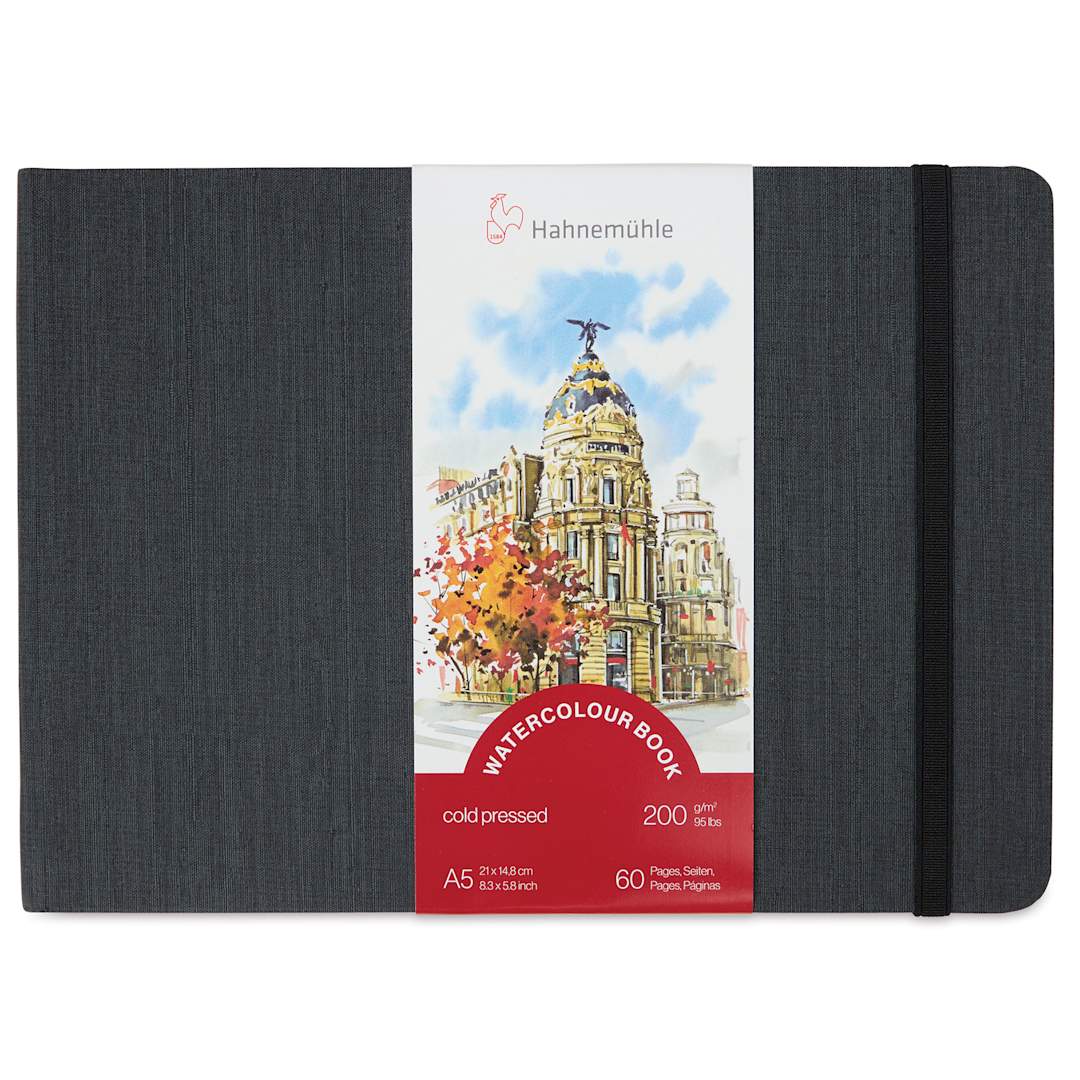 Open in modal - Hahnemühle Akademie Aquarell Watercolor Book - 5-3/4" x 8", front cover