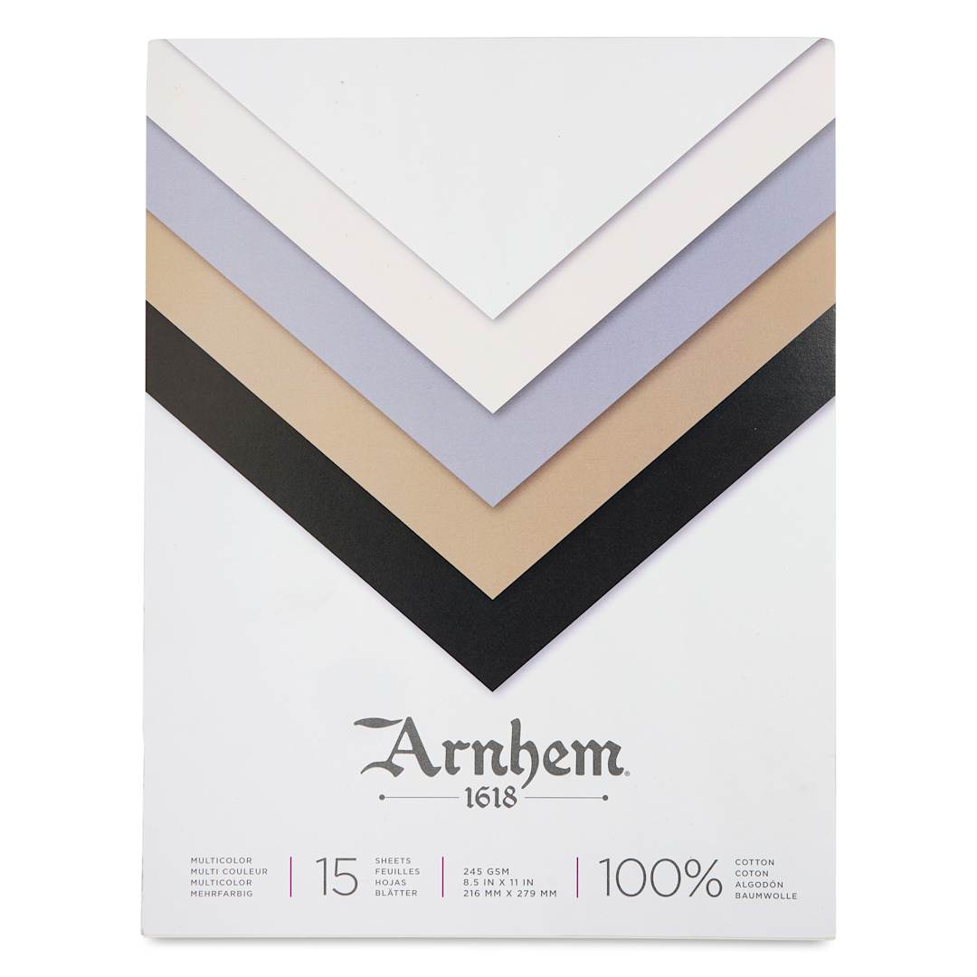 Open in modal - Arnhem 1618 Paper Pads by Speedball - Assorted Colors, 8-1/2" x 11", front cover