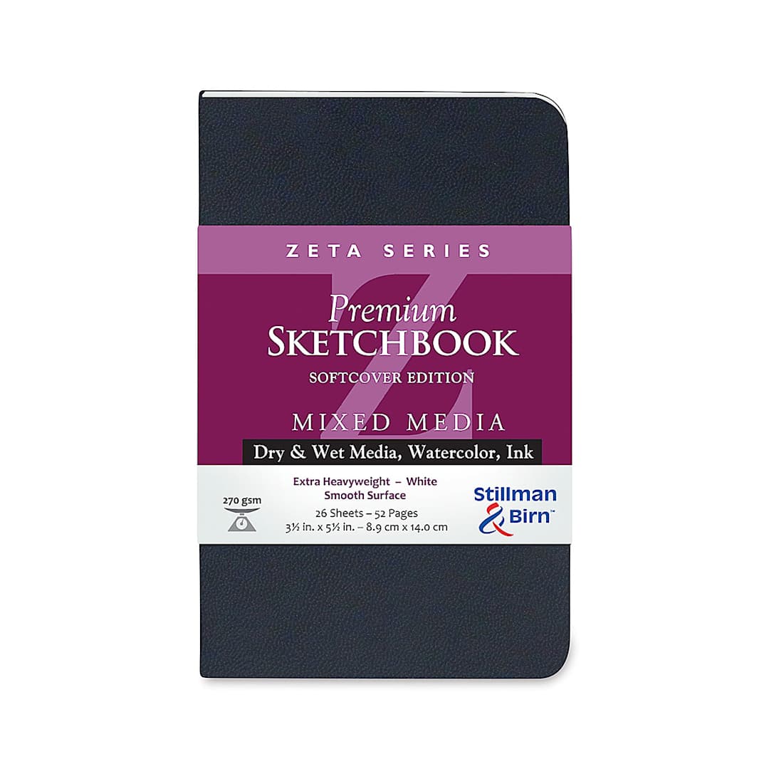 Open in modal - Stillman & Birn Zeta Series Softcover Sketchbook - 5-1/2'' x 3-1/2'', Portrait