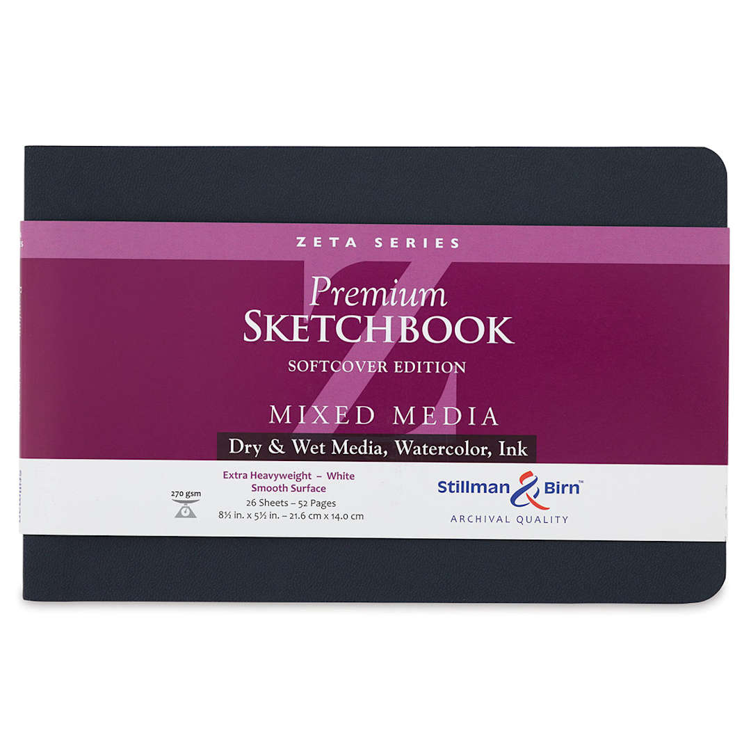 Open in modal - Stillman & Birn Zeta Series Softcover Sketchbook - 5-1/2" x 8-1/2", Landscape