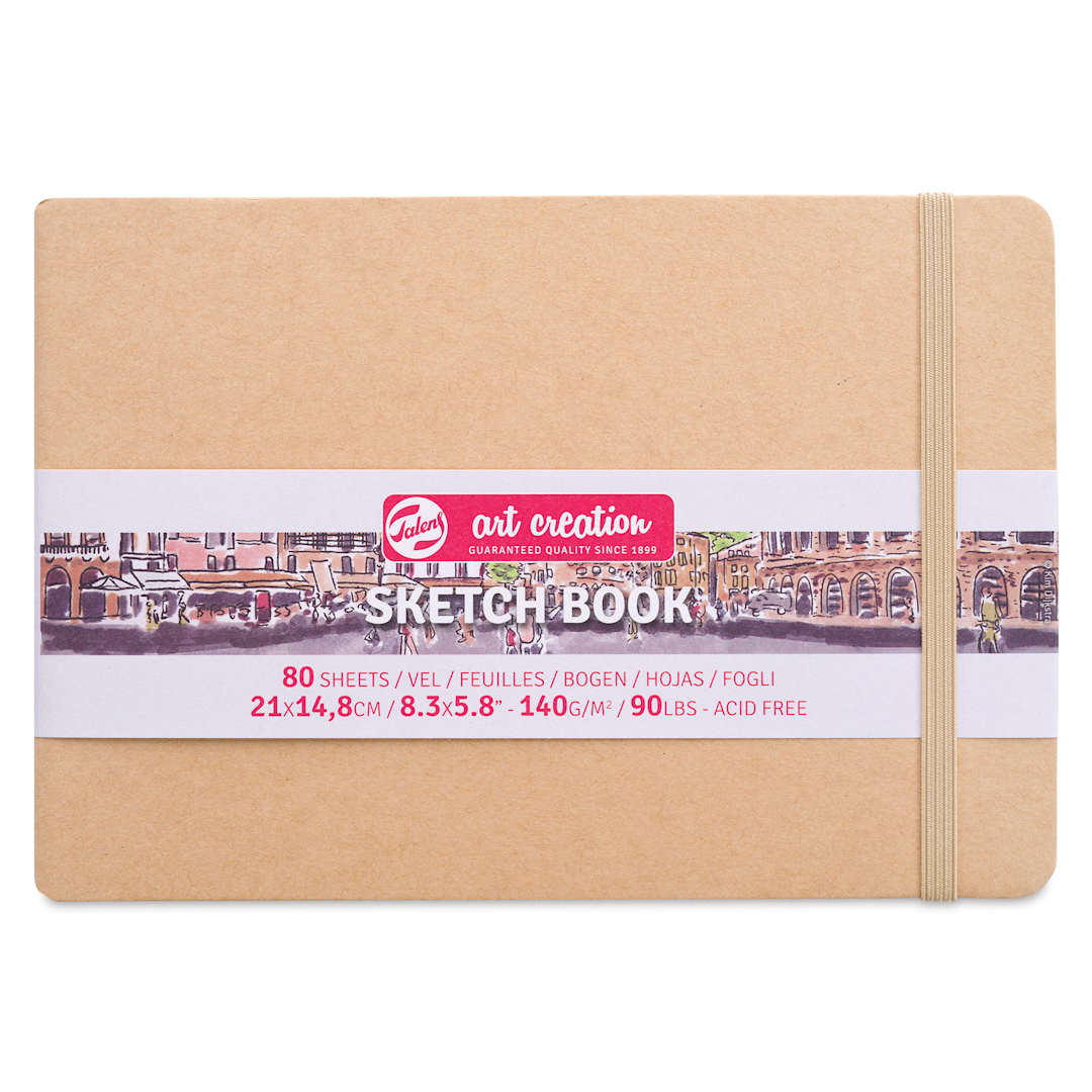 Open in modal - Royal Talens Art Creations Sketchbook - 5.8" x 8.3", Kraft, front