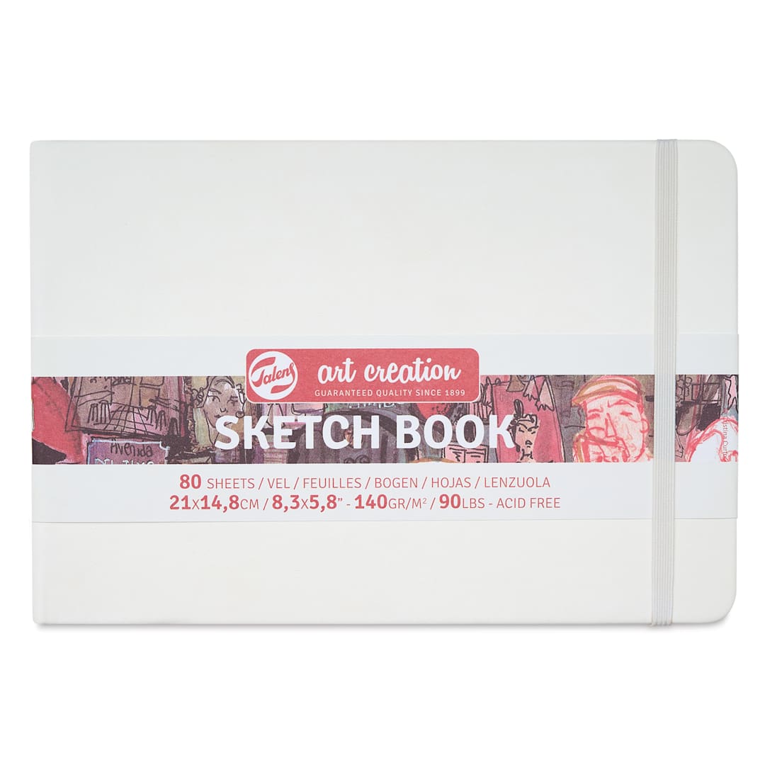 Open in modal - Royal Talens Art Creations Sketchbook - 5.8" x 8.3", White, front cover