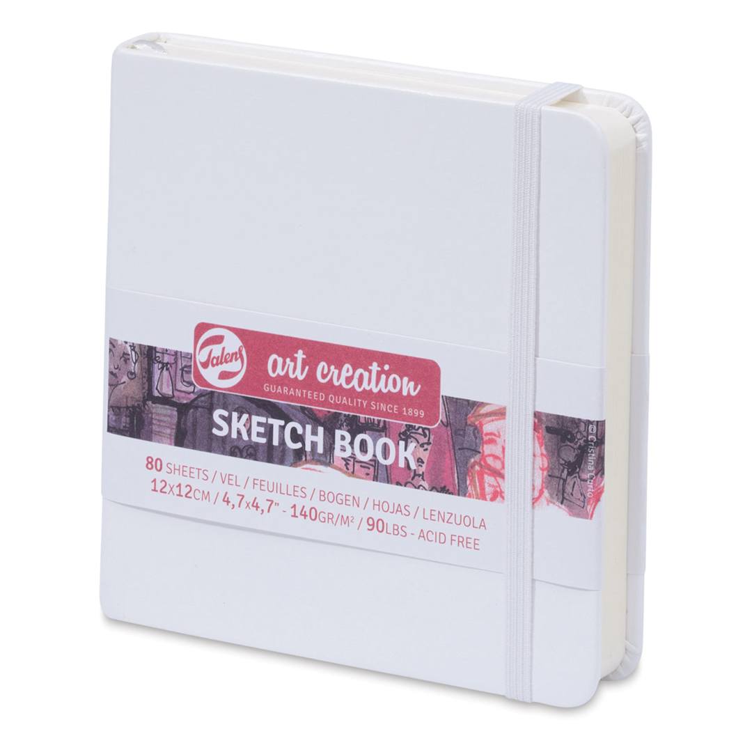 Open in modal - Talens Art Creations Sketchbook - White, 4.7" x 4.7"