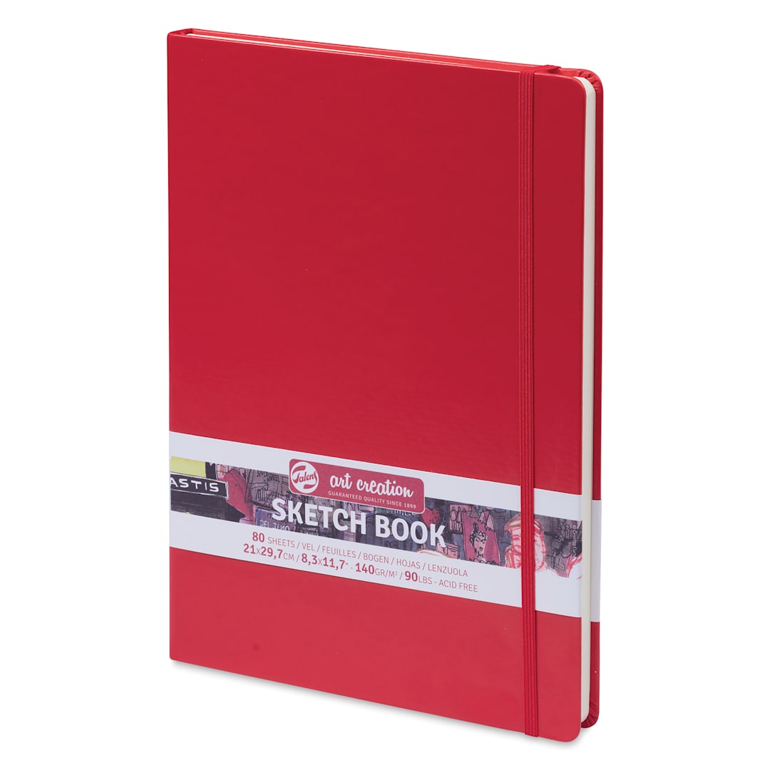 Open in modal - Talens Art Creations Sketchbook - Red, 11.7" x 8.3", front cover