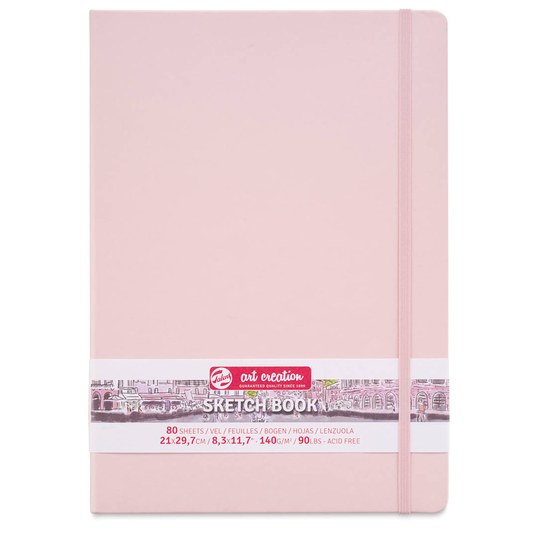 Open in modal - Talens Art Creations Sketchbook - Pastel Pink, 11.7" x 8.3", front cover