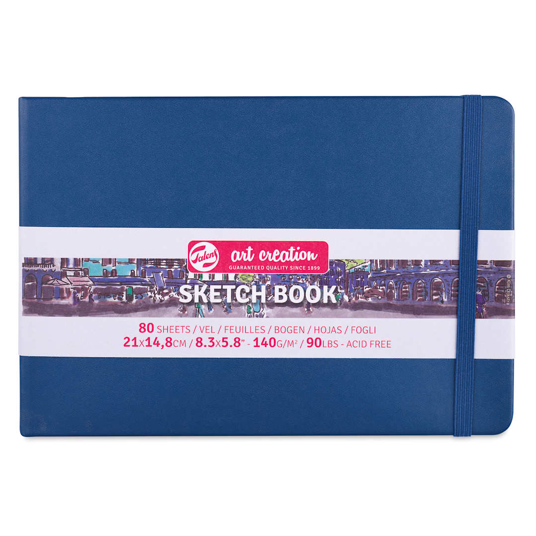 Open in modal - Royal Talens Art Creations Sketchbook - 5.8" x 8.3", Navy, front