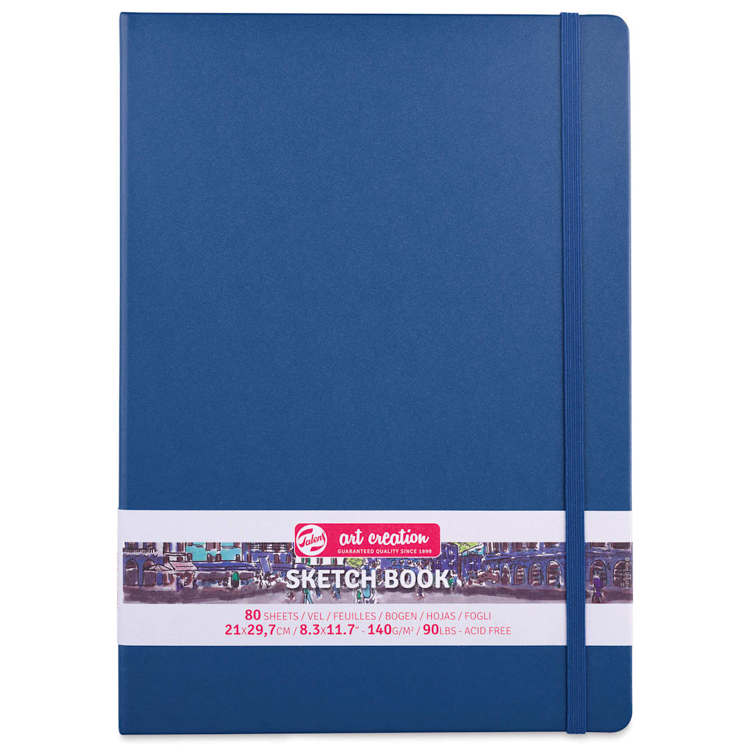 Open in modal - Talens Art Creations Sketchbook - Navy Blue, 11.7" x 8.3", front cover