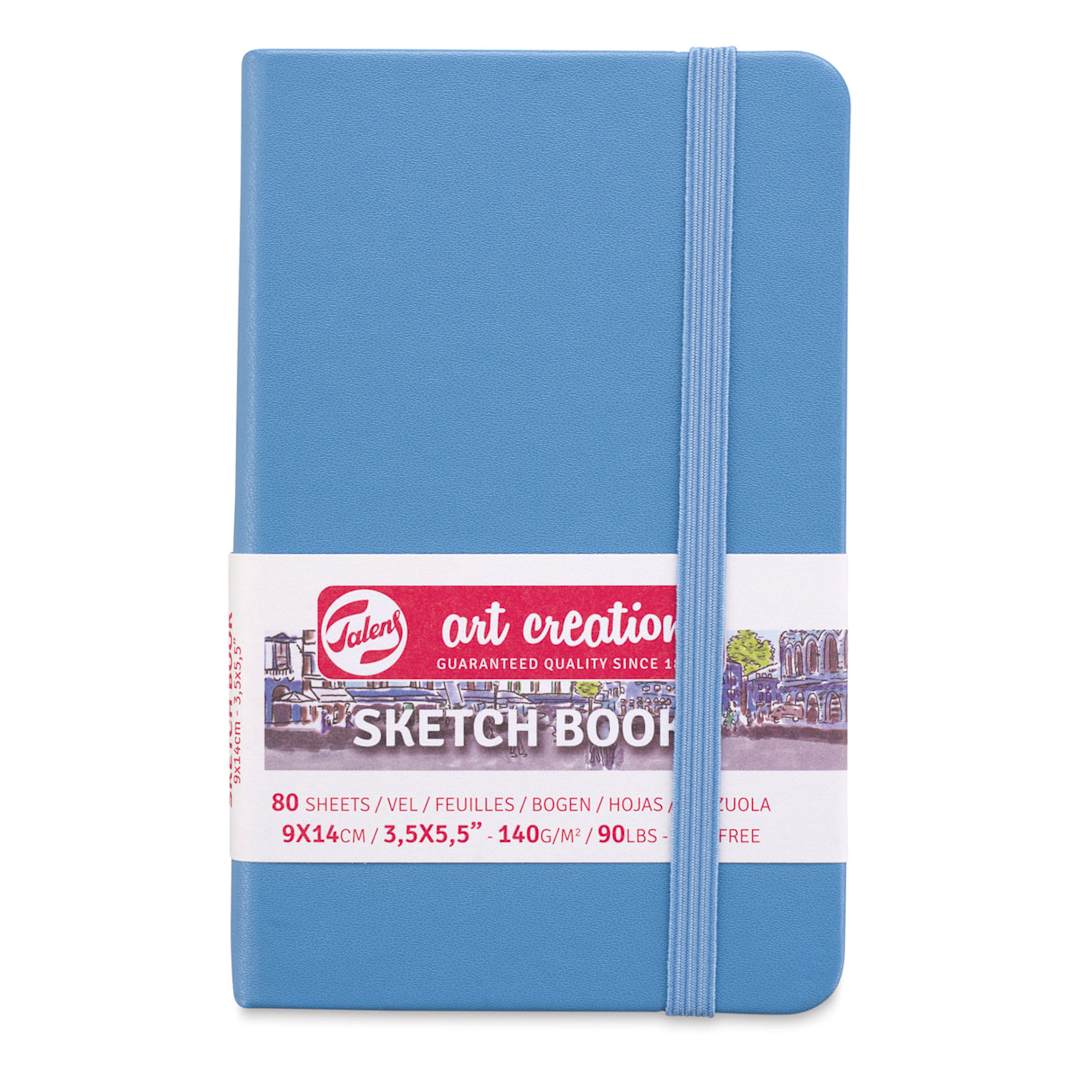 Open in modal - Talens Art Creations Sketchbook - Lake Blue, 5.5" x 3.5"