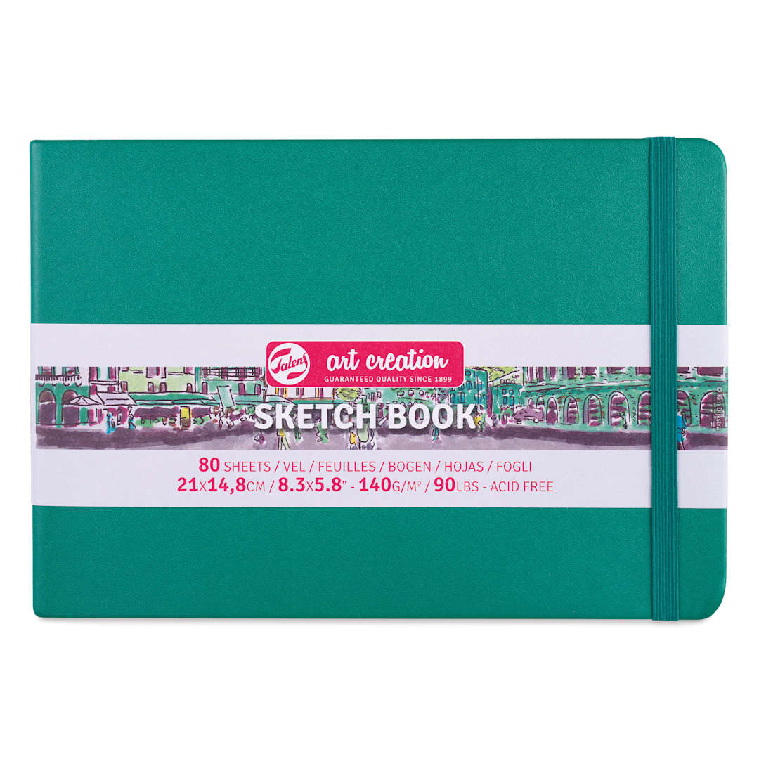 Open in modal - Royal Talens Art Creations Sketchbook - 5.8" x 8.3", Forest Green, front