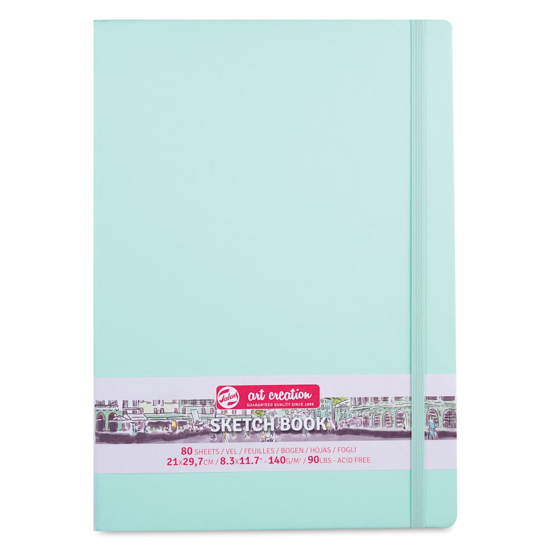 Open in modal - Talens Art Creations Sketchbook - Fresh Mint, 11.7" x 8.3", front cover