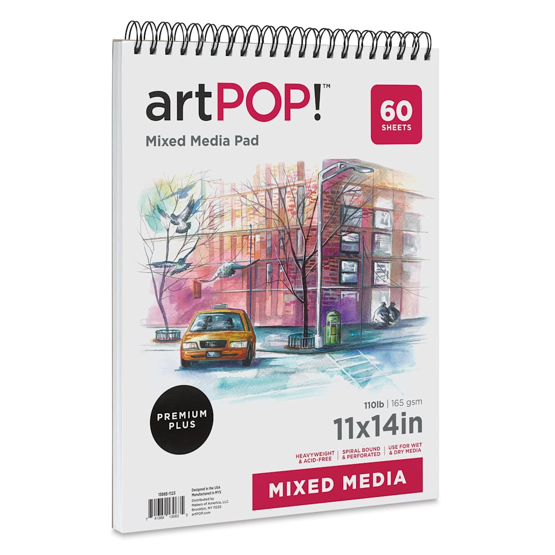 Open in modal - artPOP! Mixed Media Pad - 11" x 14", 60 sheets
