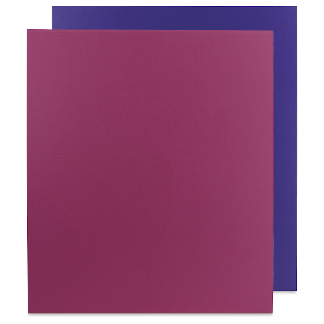 Open in modal - Flipside Two-Sided Colored Corrugated Sheets - 22" x 28", Pink/Purple, Sheet