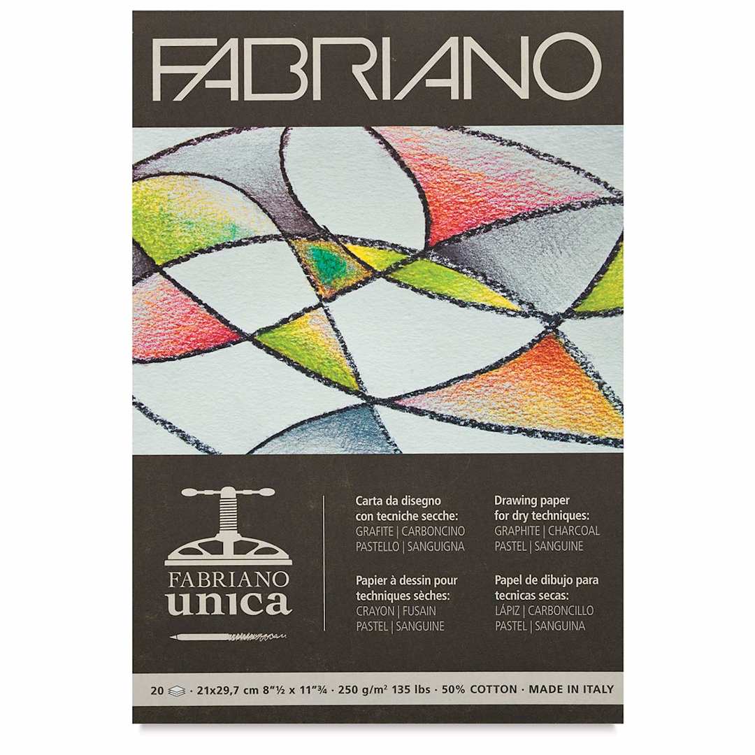 Open in modal - Fabriano Unica Printmaking Paper - Front of 20 sheet pad shown