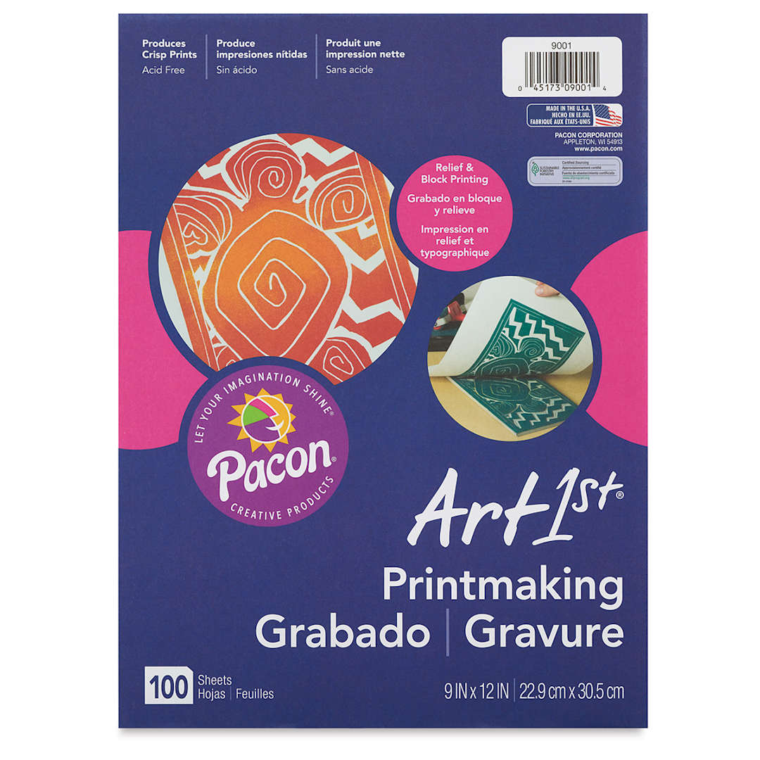 Open in modal - Pacon Art1st Printmaking Paper - Front cover of package of 100 shown
