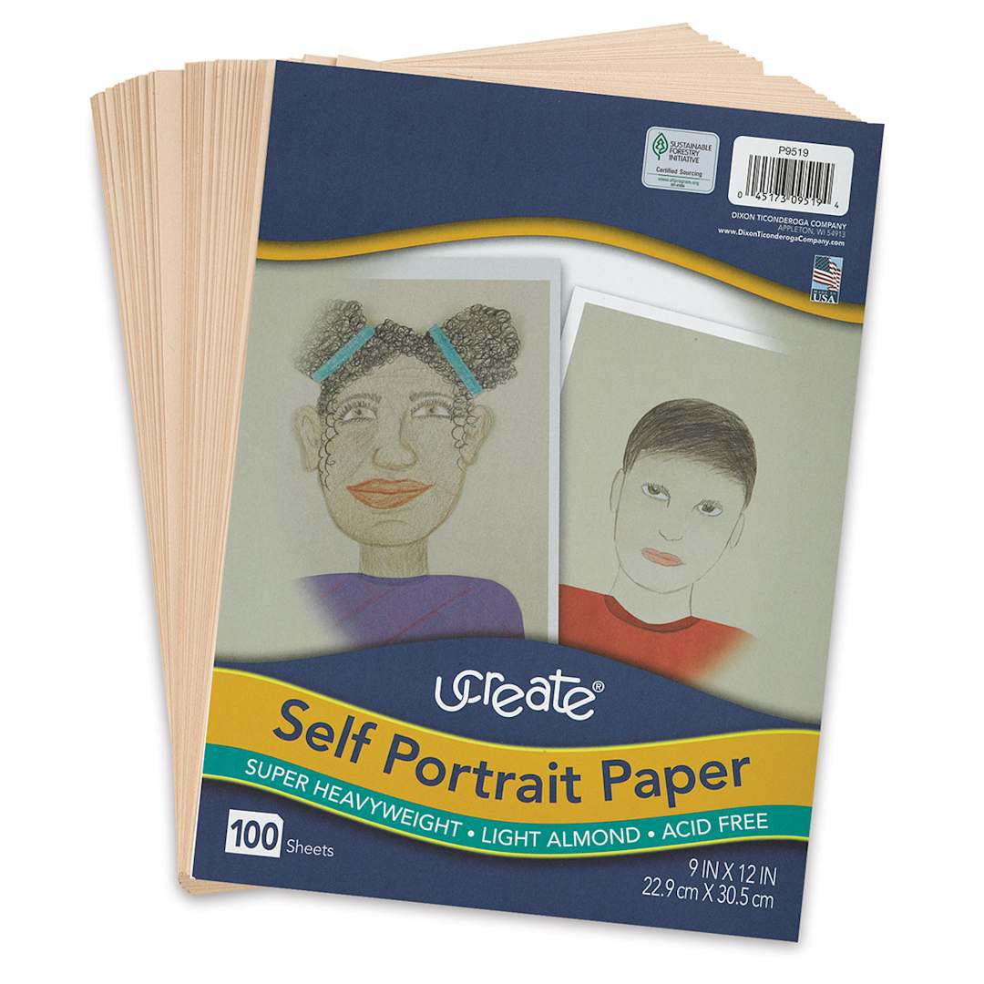 Open in modal - Pacon UCreate Self Portrait Paper - 9" x 12", 100 Sheets