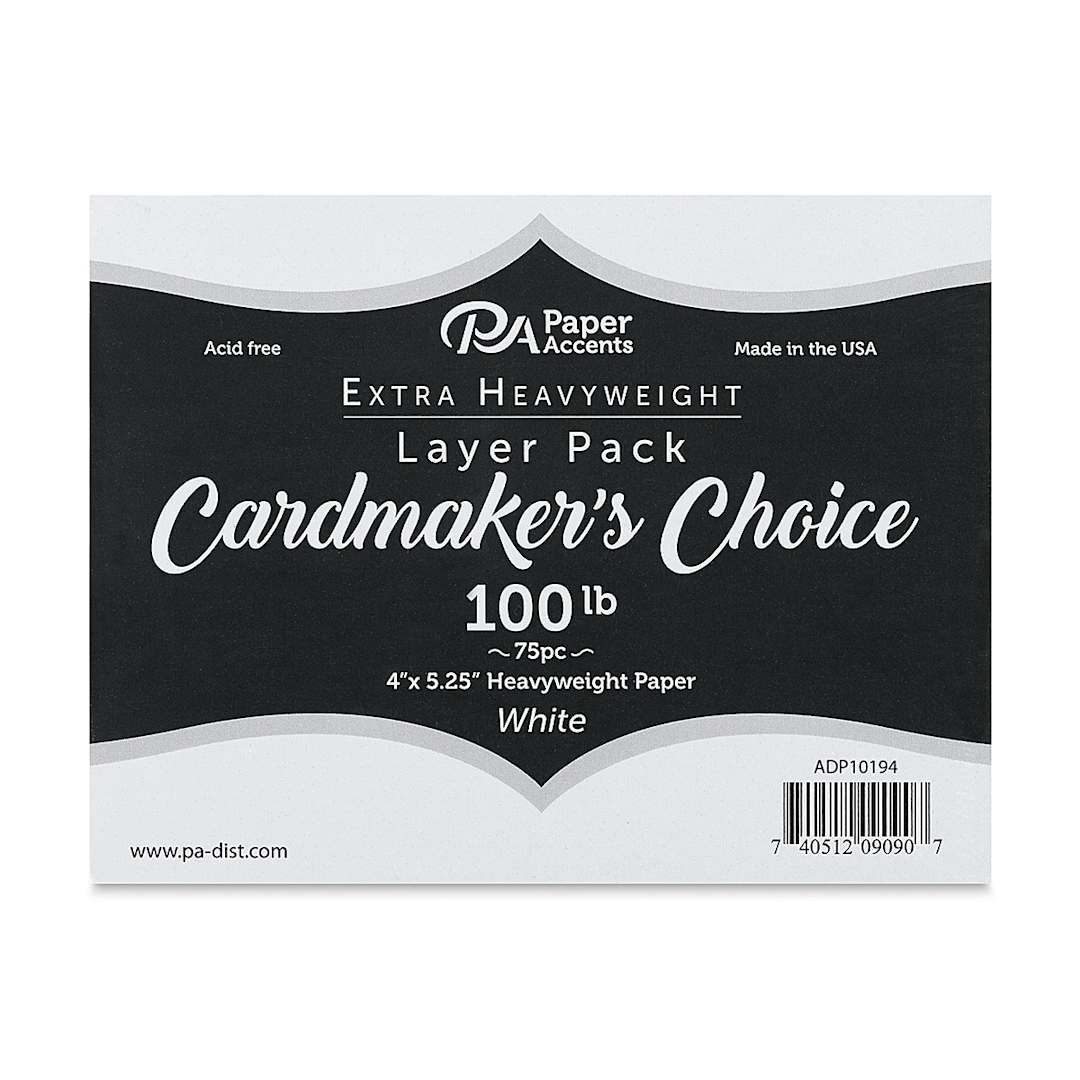 Open in modal - Paper Accents Cardmaker's Choice Cardstock Pack - Front of 75 pc package of Cardstock