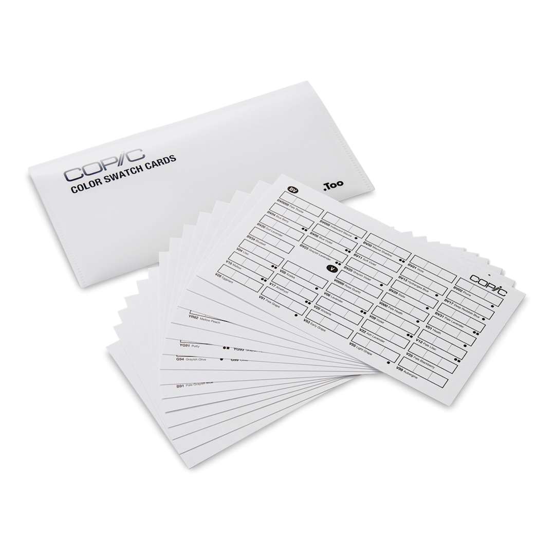 Open in modal - Copic Color Swatch Cards