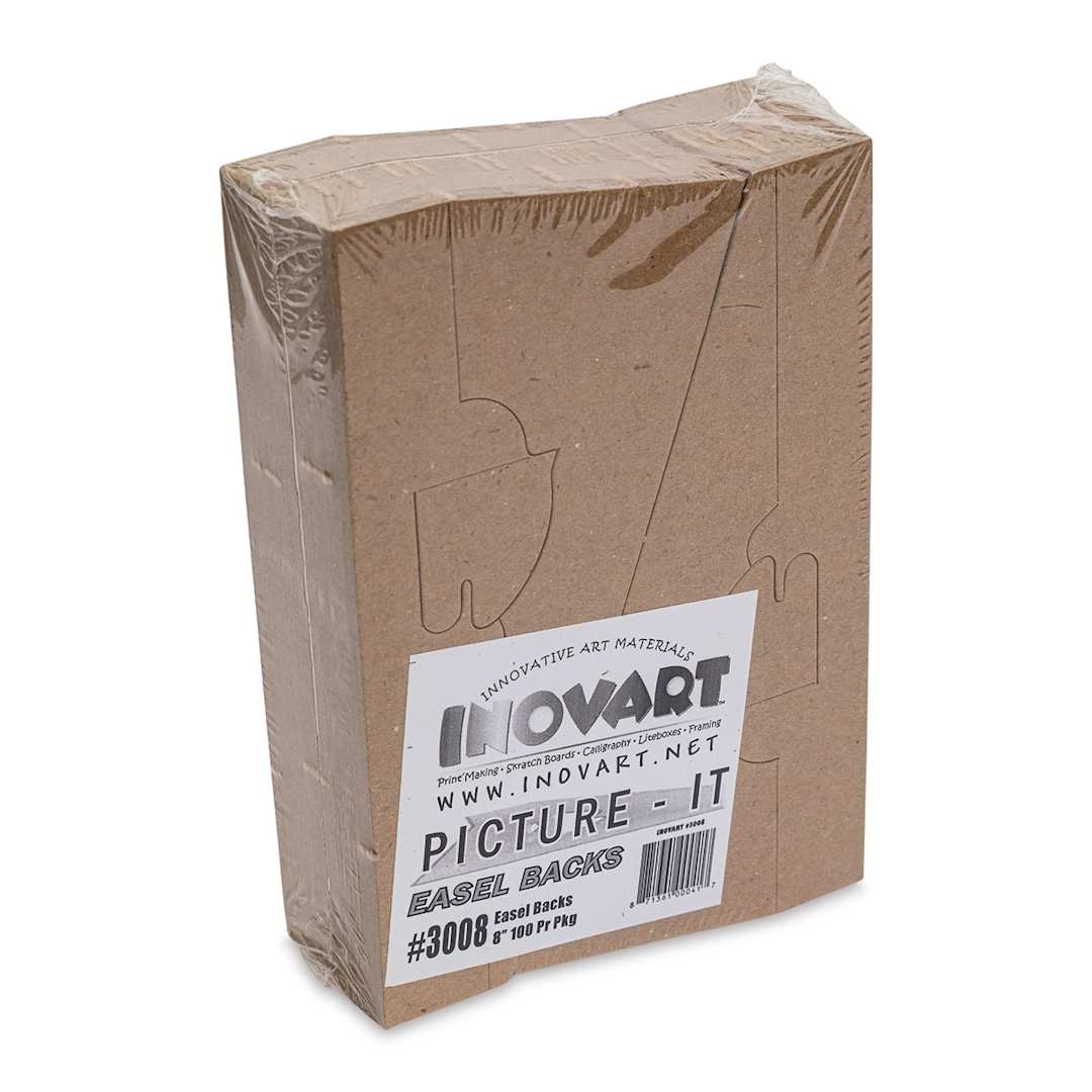 Open in modal - Locking Chipboard Easels - 8", Chipboard, Single-Wing, Pkg of 100