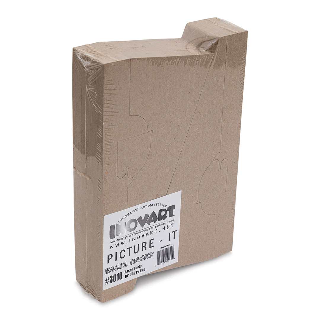 Open in modal - Locking Chipboard Easels - 10", Chipboard, Single-Wing, Pkg of 100