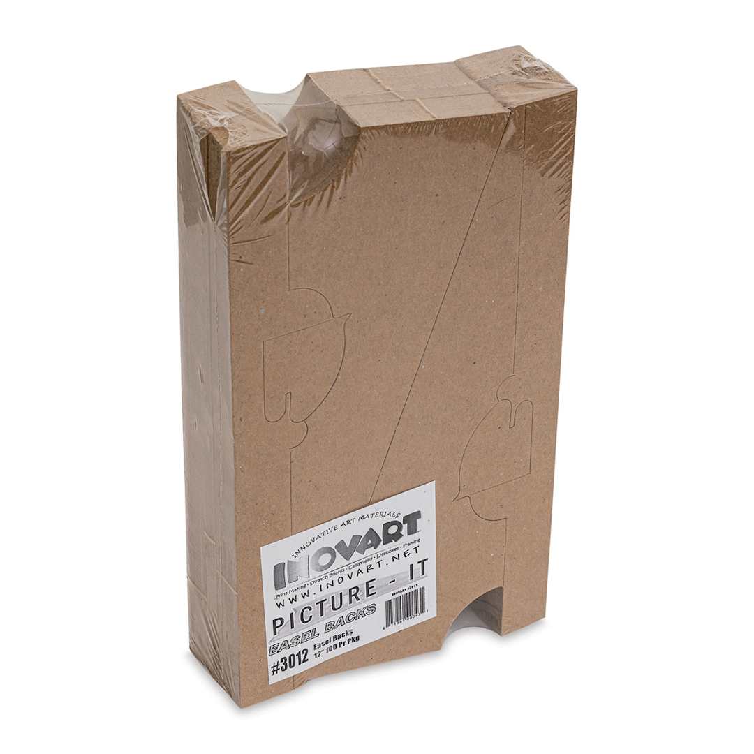 Open in modal - Locking Chipboard Easels - 12", Chipboard, Single-Wing, Pkg of 100