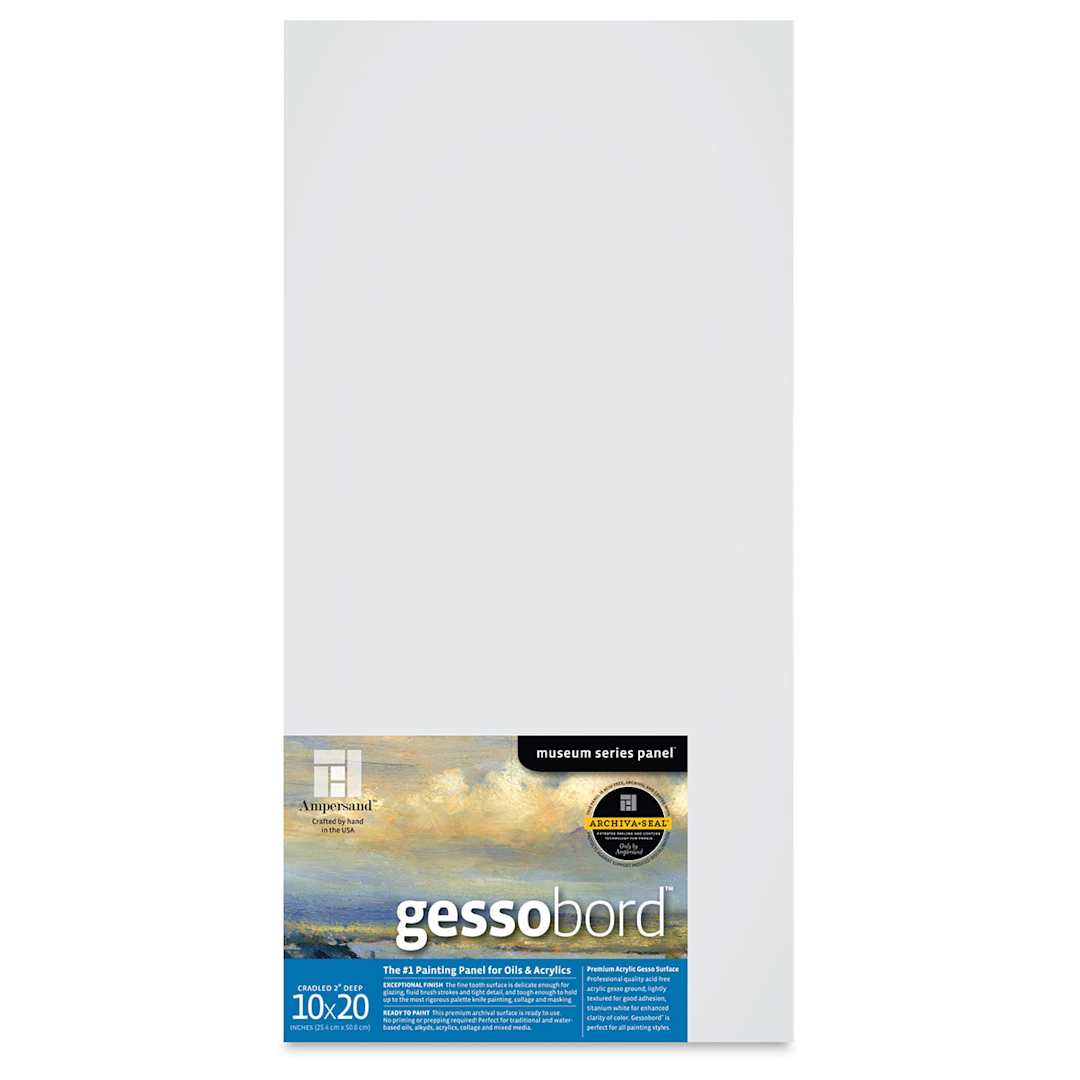 Open in modal - Ampersand Gessobord - 10'' x 20'', 2'' Cradled