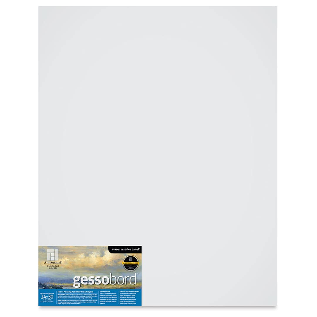 Open in modal - Ampersand Gessobord - 24'' x 30'', 1-1/2'' Cradled