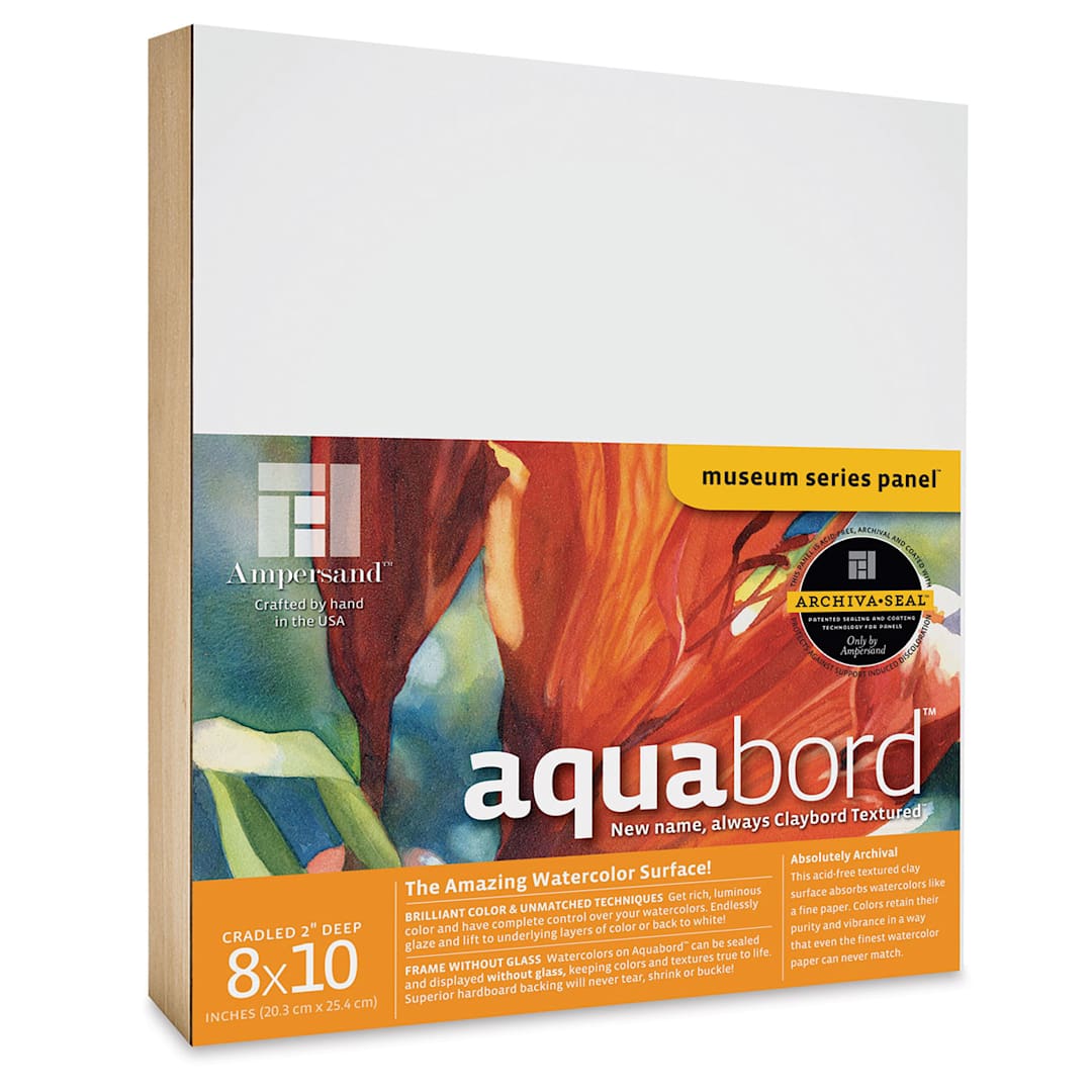 Open in modal - Ampersand Aquabord Panel - 8" x 10", 2" Deep Cradled