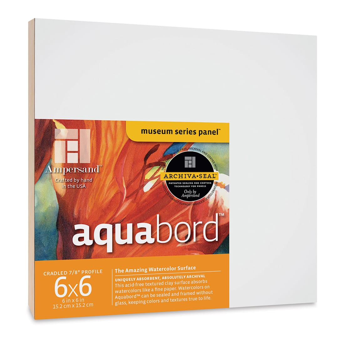 Open in modal - Ampersand Aquabord Panel - 6" x 6", 7/8" Cradled