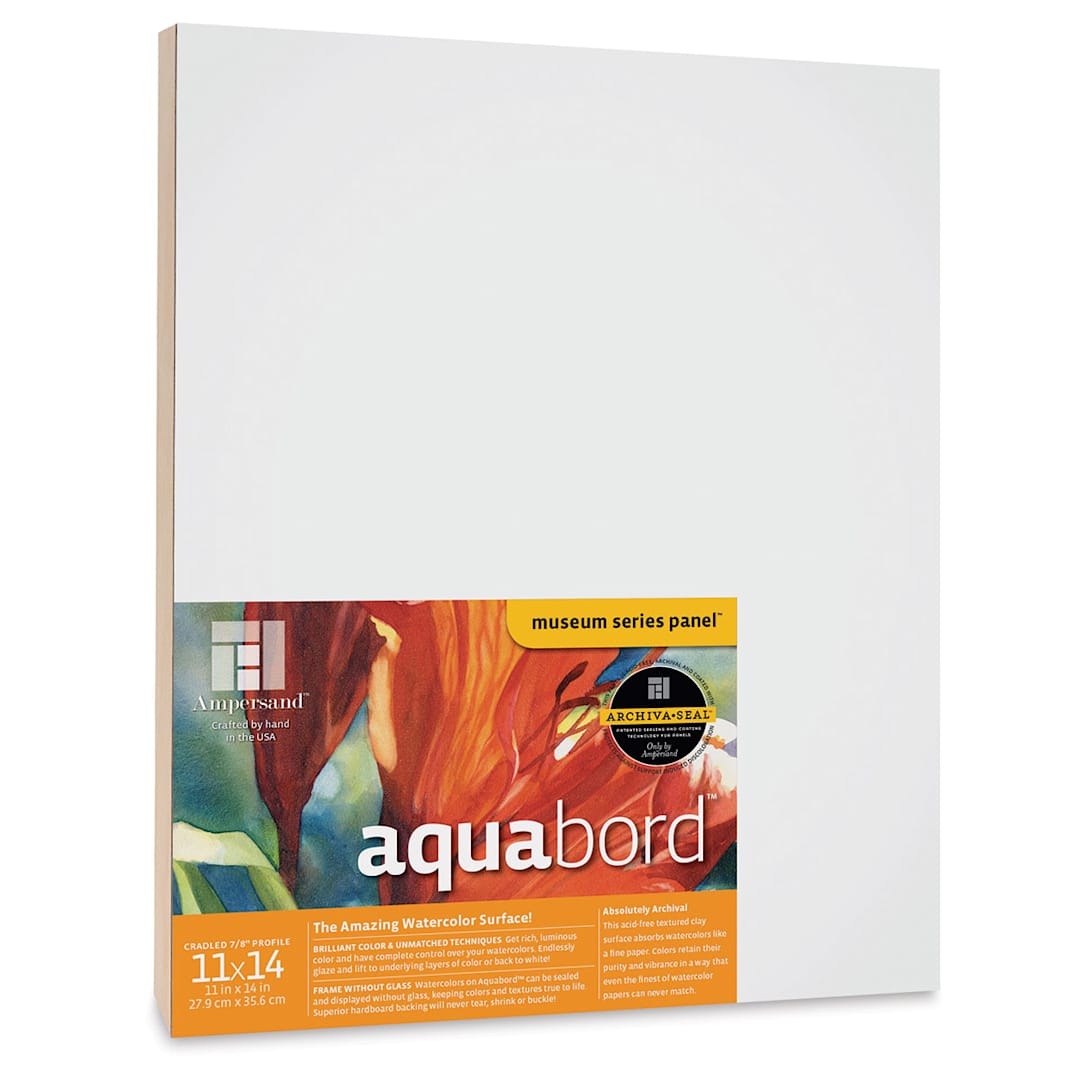 Open in modal - Ampersand Aquabord Panel - 11" x 14", 07/8" Cradled