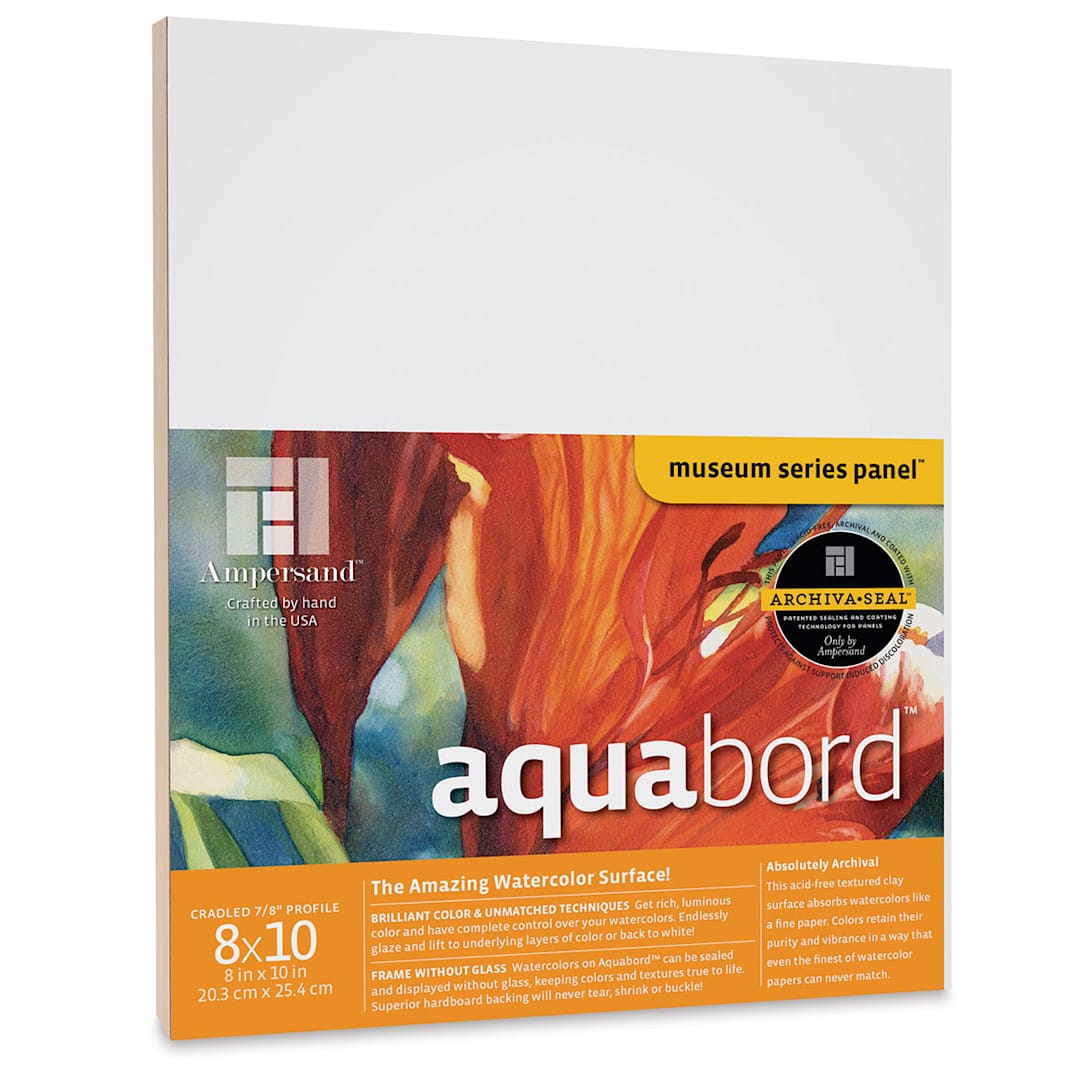 Open in modal - Ampersand Aquabord Panel - 8" x 10", 7/8" Cradled