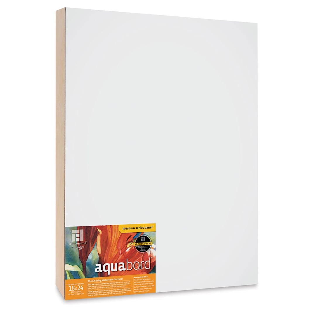 Open in modal - Ampersand Aquabord Panel - 18" x 24", 1-1/2" Cradled